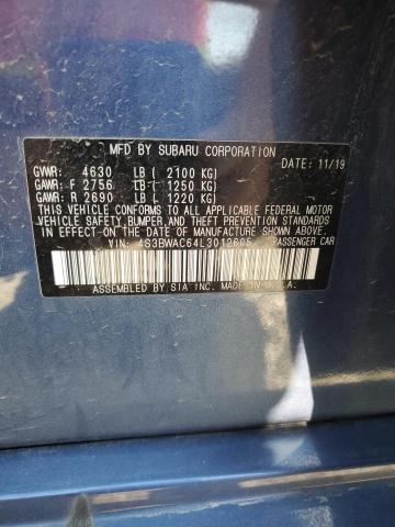 2020 SUBARU LEGACY PREMIUM 4S3BWAC64L3012605