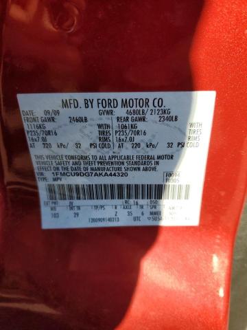 2010 FORD ESCAPE XLT - 1FMCU9DG7AKA44320