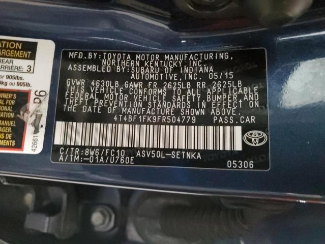 2015 TOYOTA CAMRY #3283952827