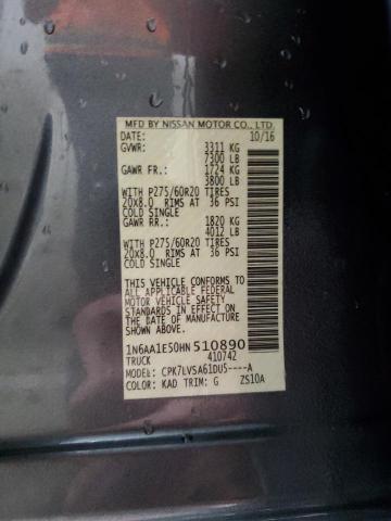 2017 NISSAN TITAN SV #3283987824