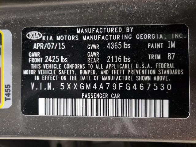 2015 KIA OPTIMA LX 5XXGM4A79FG467530