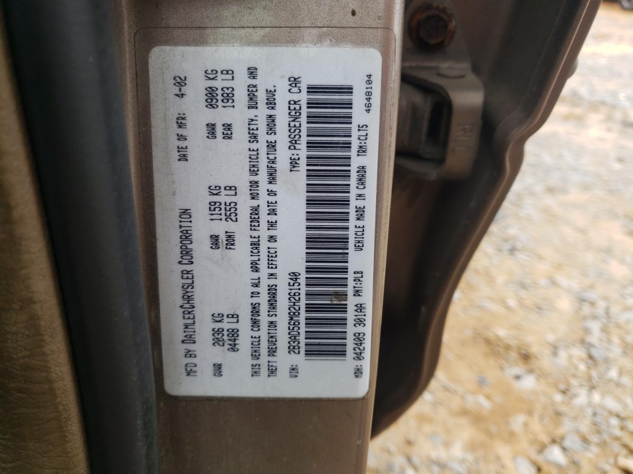 Lot #3283968827 2002 DODGE INTREPID E