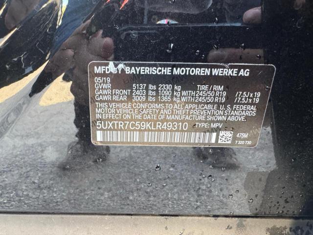 2019 BMW X3 SDRIVE3 5UXTR7C59KLR49310