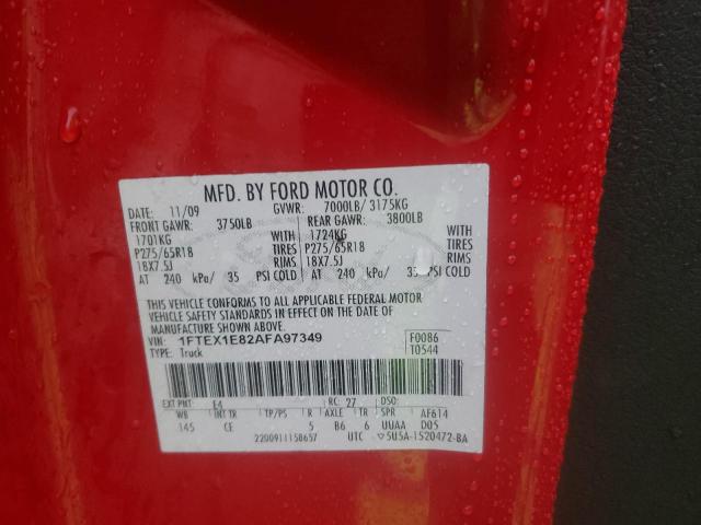 2010 FORD F150 SUPER - 1FTEX1E82AFA97349