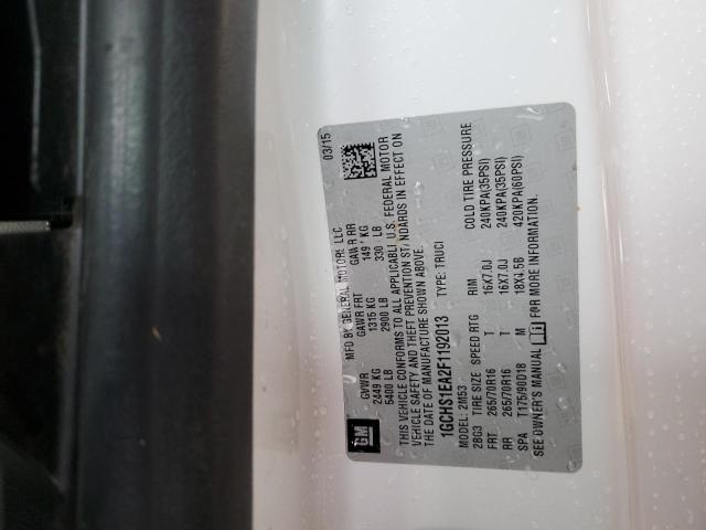 2015 CHEVROLET COLORADO - 1GCHS1EA2F1192013