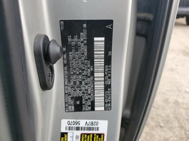 2009 TOYOTA SIENNA CE #3279561248