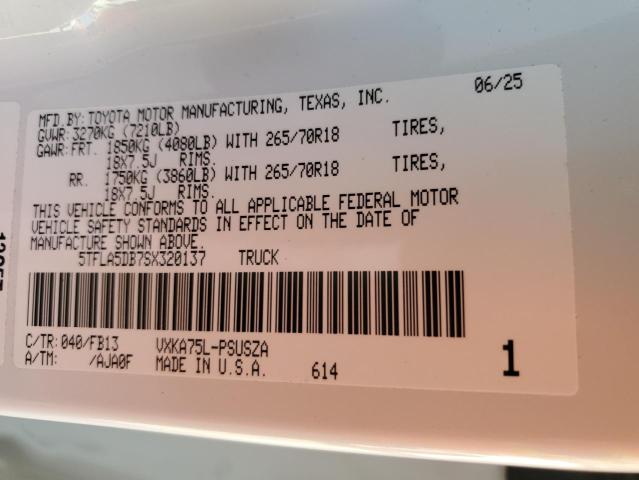 2025 TOYOTA TUNDRA CRE #3302766368