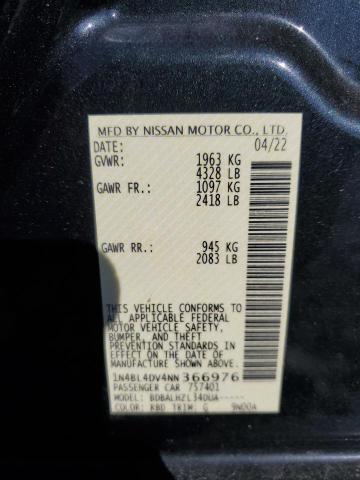 2022 NISSAN ALTIMA SV #3296896857