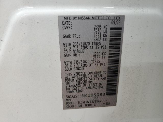 2024 NISSAN MURANO SL - 5N1AZ2CS2RC105083