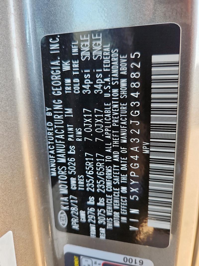 2018 KIA SORENTO LX 5XYPG4A32JG348825