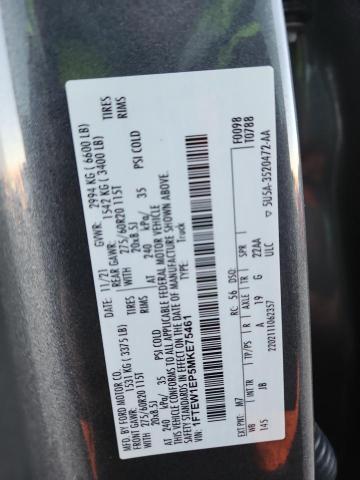 2021 FORD F150 SUPER - 1FTEW1EP5MKE75461