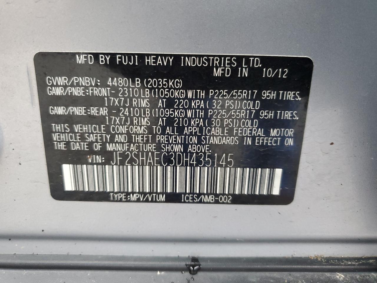 SUBARU FORESTER LIMITED