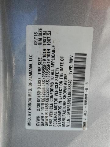 2018 HONDA ODYSSEY EL #3292339264