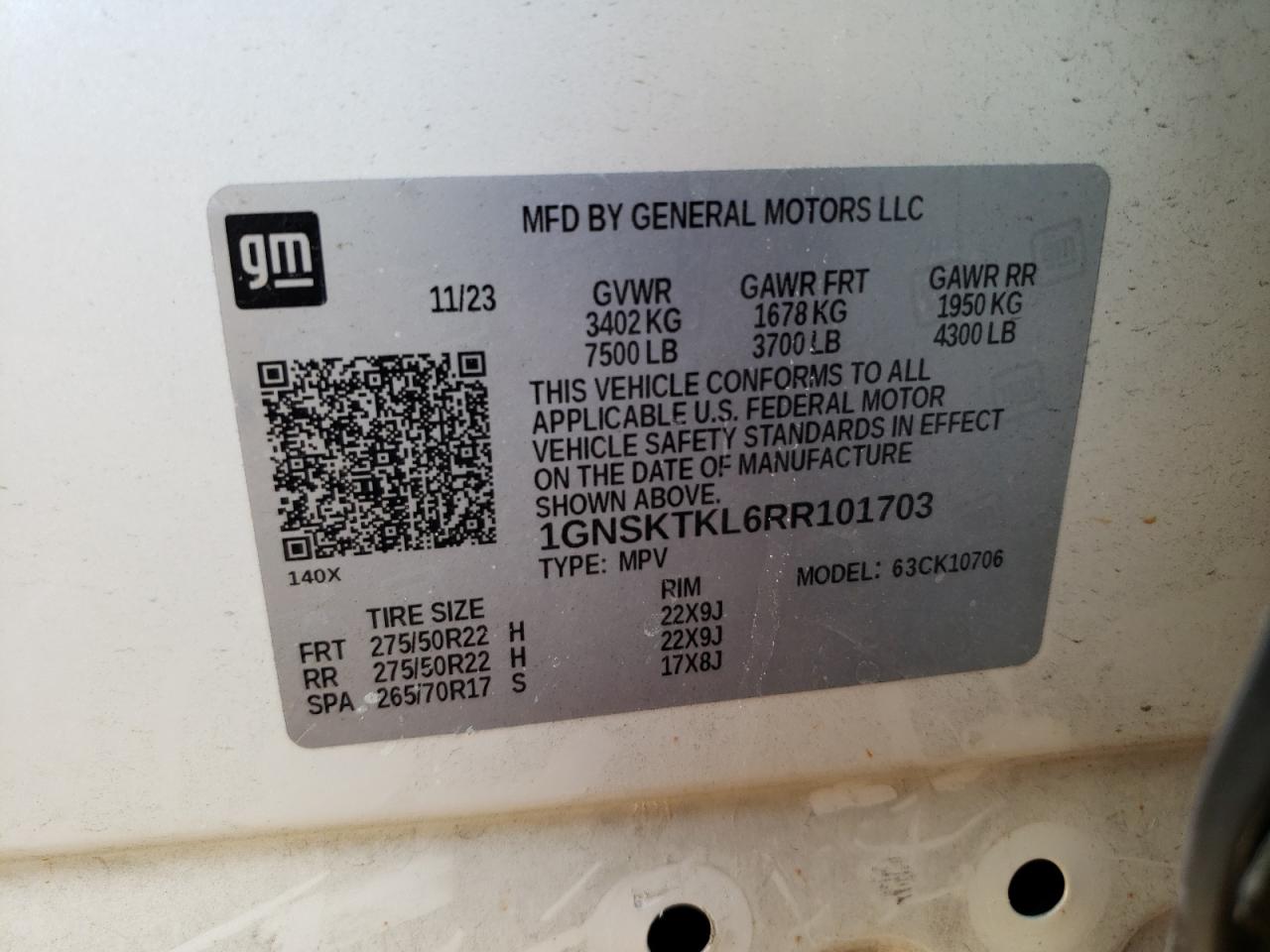 CHEVROLET TAHOE K1500 HIGH COUNTRY