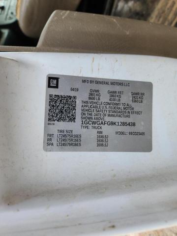 2019 CHEVROLET EXPRESS G2 #3284779527