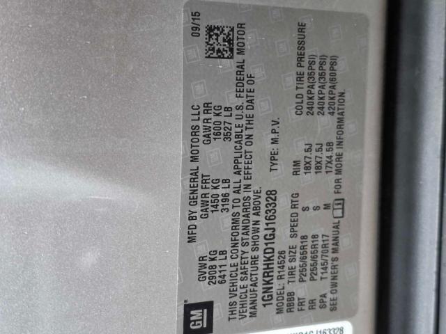 2016 CHEVROLET TRAVERSE L - 1GNKRHKD1GJ163328