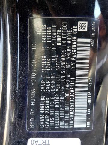 2018 HONDA CLARITY TO #3304811623