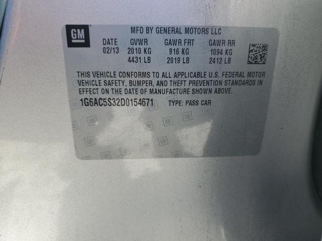 2013 CADILLAC ATS PERFOR - 1G6AC5S32D0154671