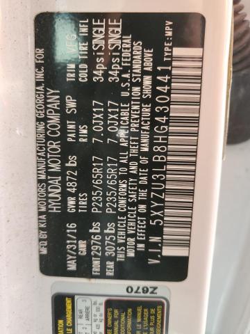 2017 HYUNDAI SANTA FE S 5XYZU3LB8HG430441