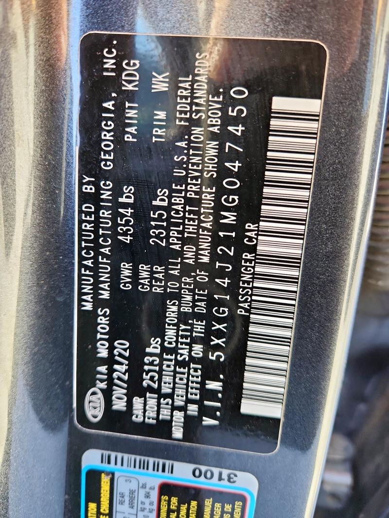 2021 KIA K5 LXS #3284580323