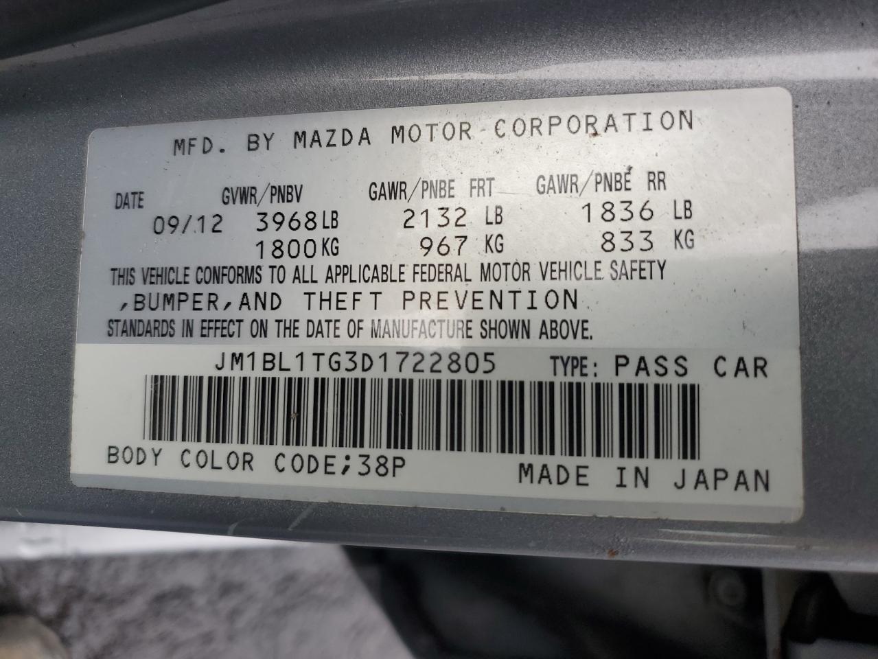 MAZDA 3 I