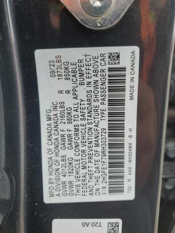 2024 HONDA CIVIC EX #3297052526
