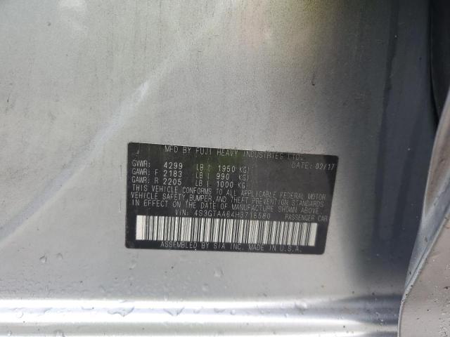 2017 SUBARU IMPREZA 4S3GTAA64H3718580