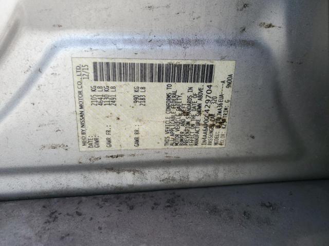 2016 NISSAN MAXIMA 3.5S 1N4AA6AP0GC429704