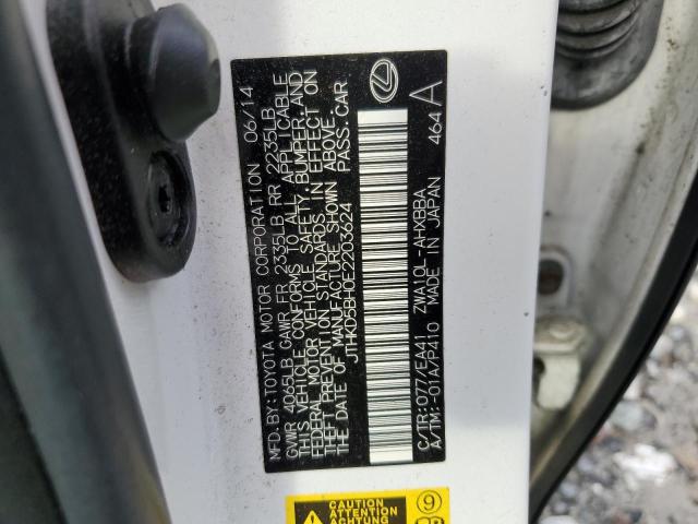 2014 LEXUS CT 200 #3312446609