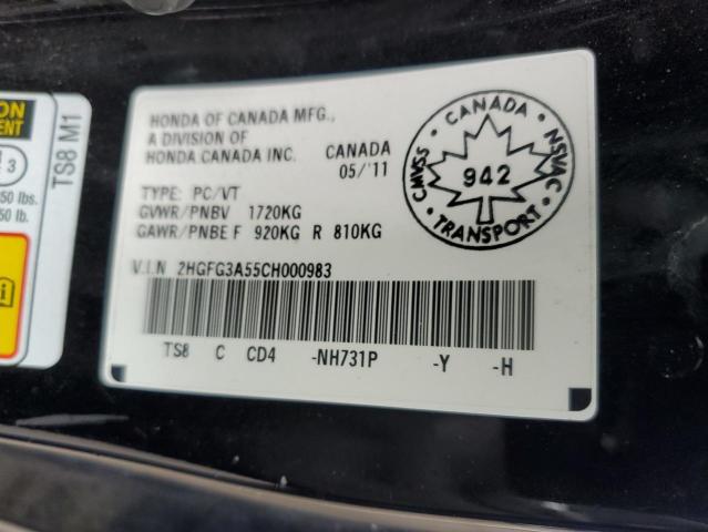 2012 HONDA CIVIC LX - 2HGFG3A55CH000983