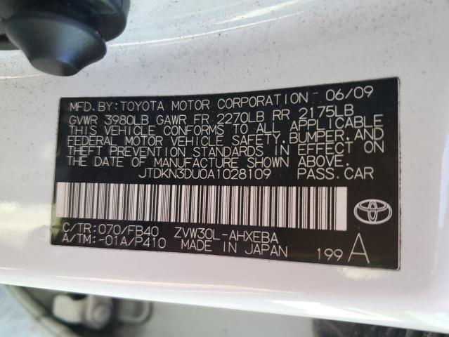 2010 TOYOTA PRIUS - JTDKN3DU0A1028109