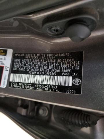2015 TOYOTA CAMRY LE - 4T1BF1FK2FU005560
