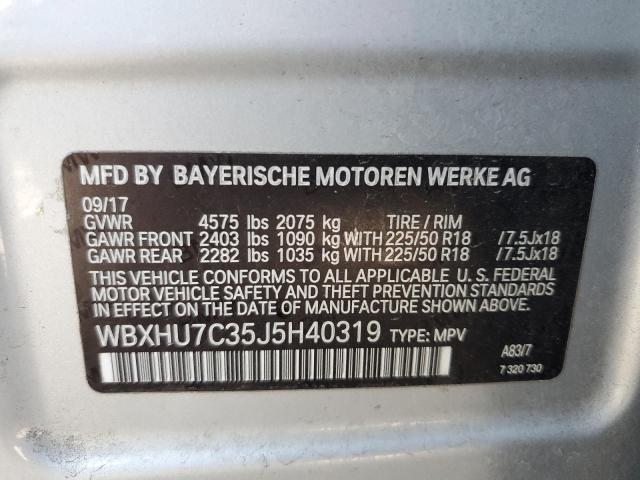 2018 BMW X1 SDRIVE2 WBXHU7C35J5H40319