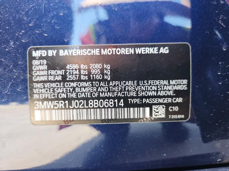 2020 BMW 330I - 3MW5R1J02L8B06814