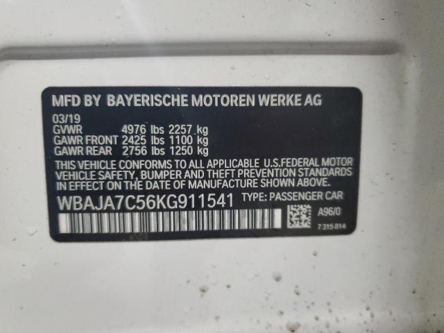 2019 BMW 530 XI #3310557058