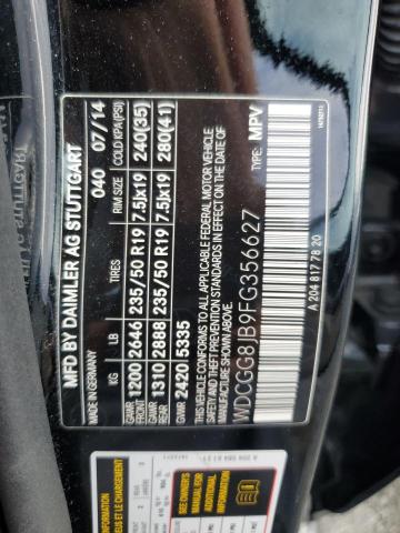 2015 MERCEDES-BENZ GLK 350 4M WDCGG8JB9FG356627