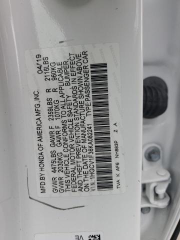 2019 HONDA ACCORD SPO - 1HGCV1F36KA082241