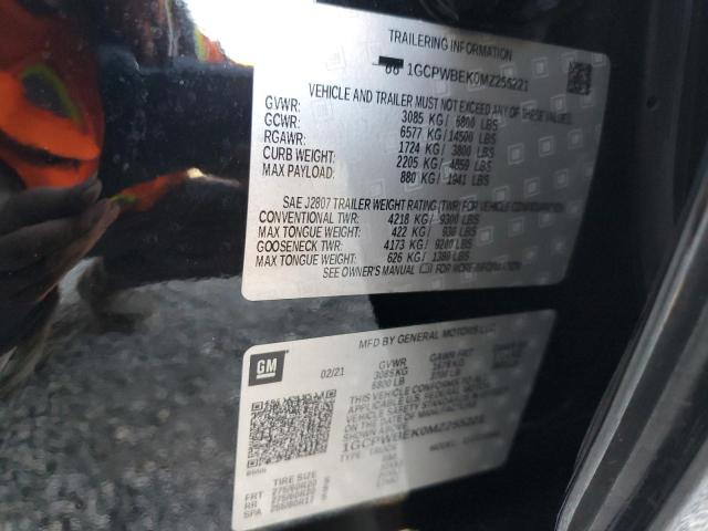 2021 CHEVROLET SILVERADO - 1GCPWBEK0MZ255221