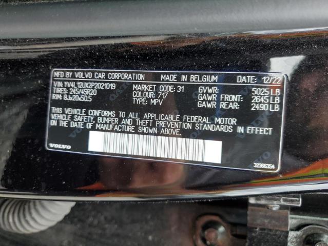 2023 VOLVO XC40 ULTIM YV4L12UX2P2021019