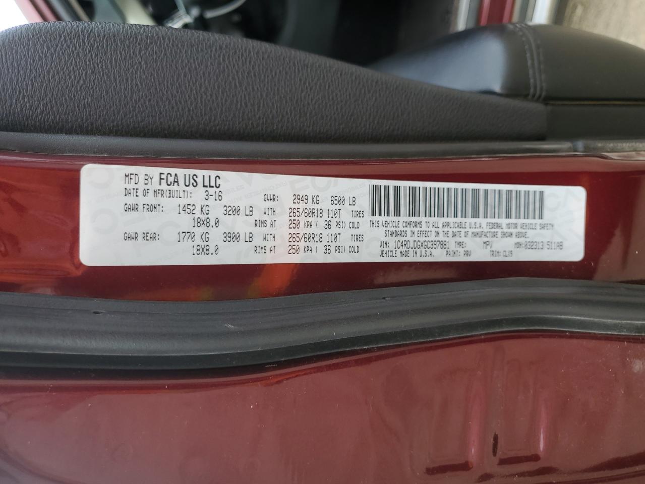 DODGE DURANGO LIMITED