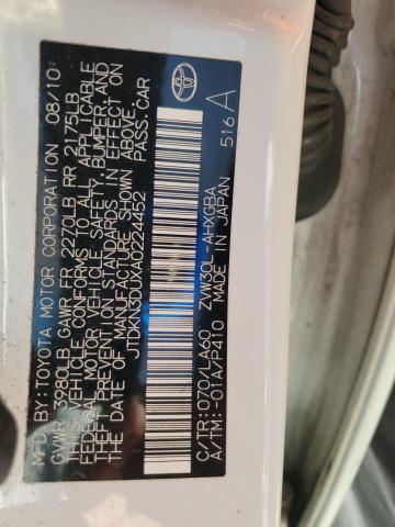 2010 TOYOTA PRIUS - JTDKN3DUXA0224452