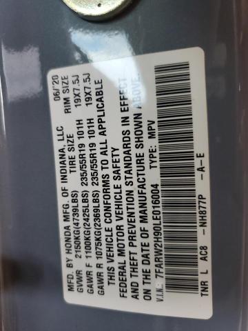 2020 HONDA CR-V TOURING 7FARW2H90LE016004