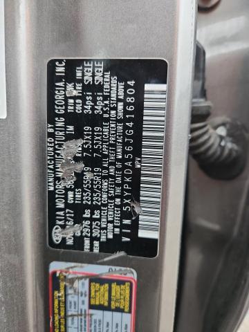 2018 KIA SORENTO SX 5XYPKDA56JG416804