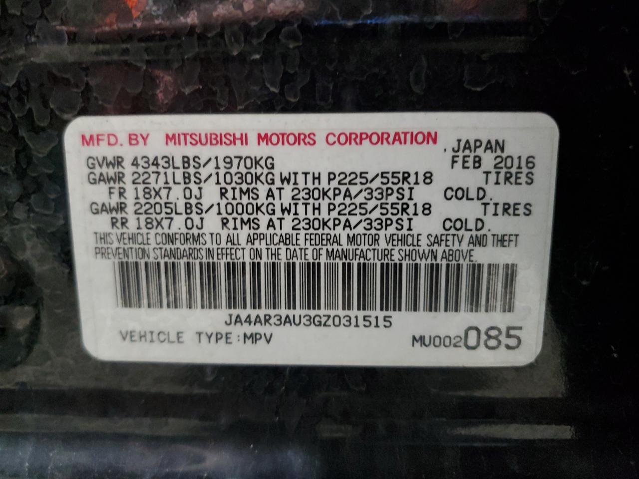 MITSUBISHI OUTLANDER ES