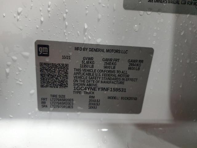 2022 CHEVROLET SILVERADO - 1GC4YNEY9NF159531