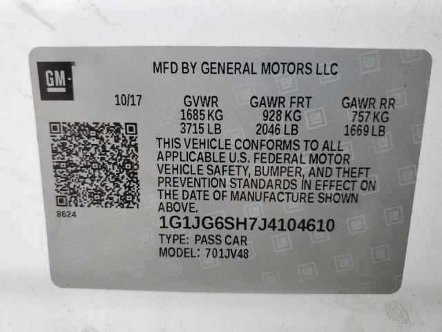 2018 CHEVROLET SONIC #3312360775