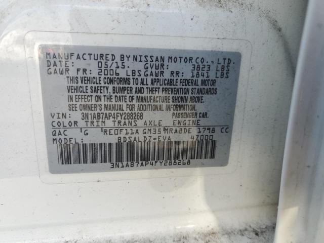 2015 NISSAN SENTRA S - 3N1AB7AP4FY288268