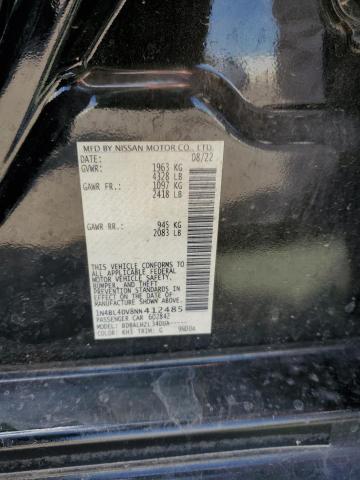 2022 NISSAN ALTIMA SV 1N4BL4DV8NN412485