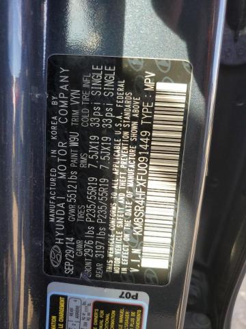 2015 HYUNDAI SANTA FE G - KM8SR4HFXFU091449