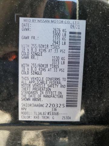 2022 NISSAN PATHFINDER - 5N1DR3AA6NC220325